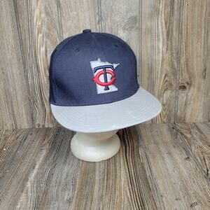 Minnesota Twins Baseball Cap Melonwear Chevy Promo Hat Silver Brim Adj One Size
